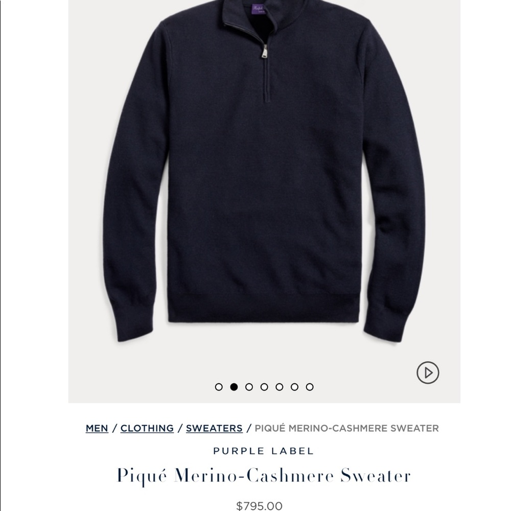 Ralph Lauren Purple Label Cashmere Sweater